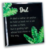 Dad Mirrored Sentiment Plaque